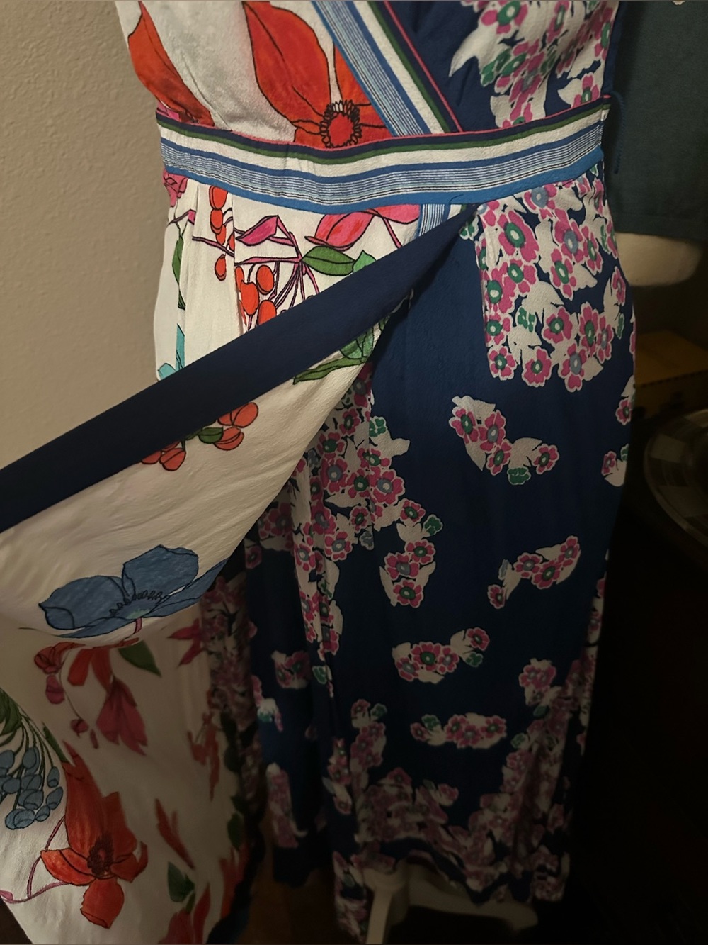Anthropologie Maeve botanica Asymmetrical Floral Wrap Dress - Picture 5 of 9